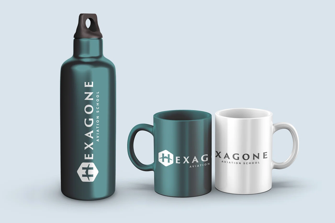 peach goodies hexagone mugs gourde