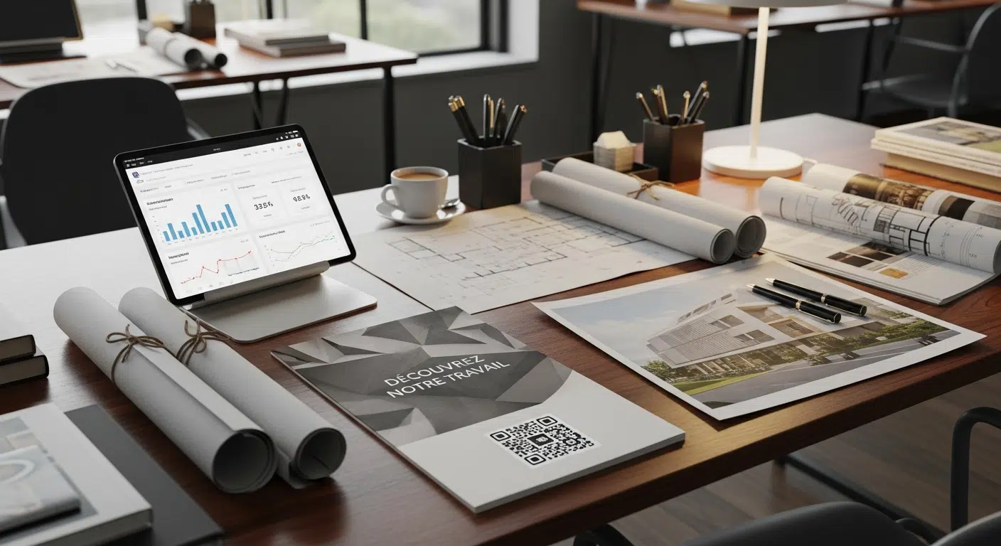 Flyer agence de communication : Stratégie d'impact entre support physique et conversion digitale