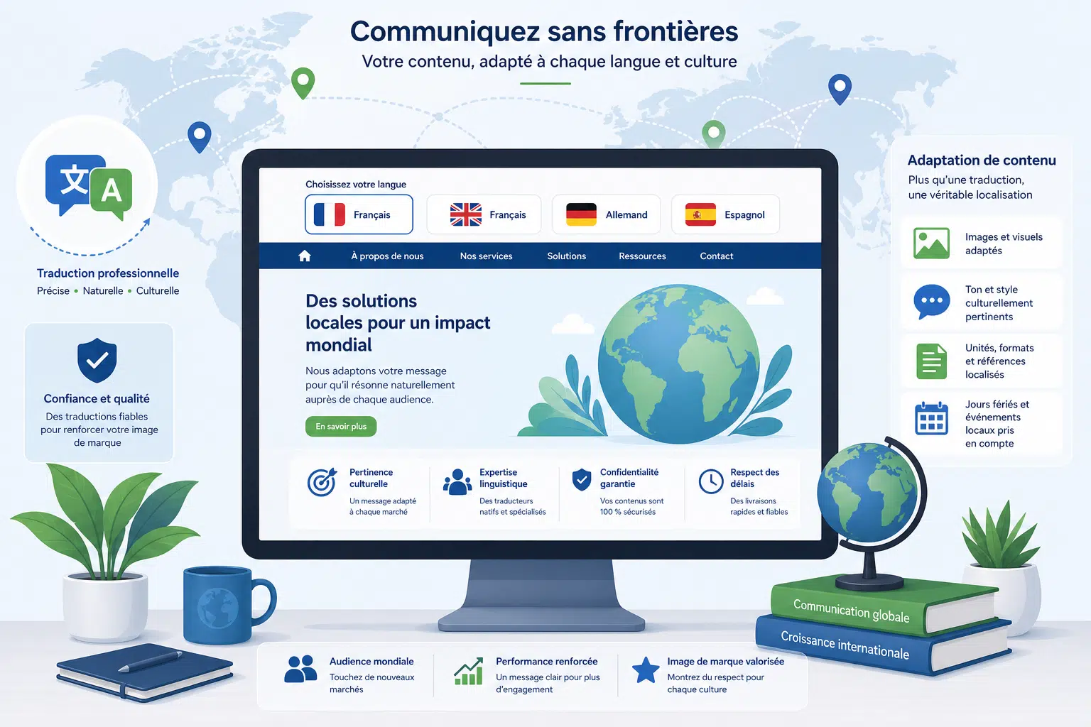 site internet multilingue